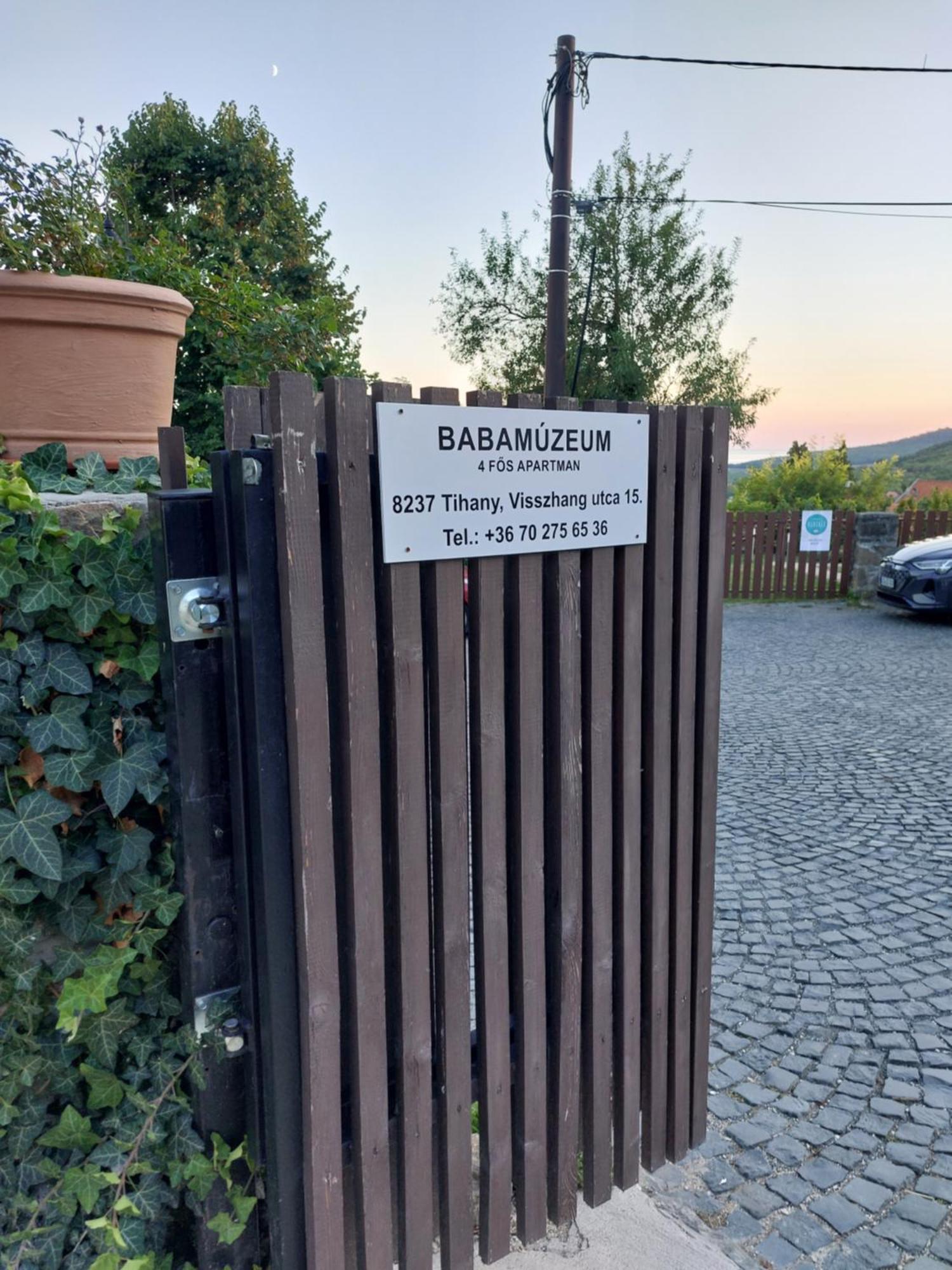 Babamuzeum Apartman Tihany Buitenkant foto